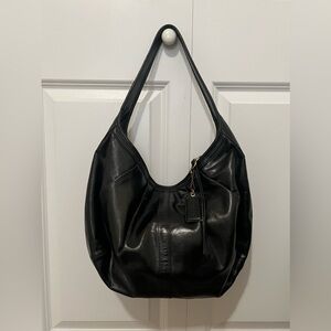 Coach Ergo Pleated Hobo Leather Handbag Black | Vintage
